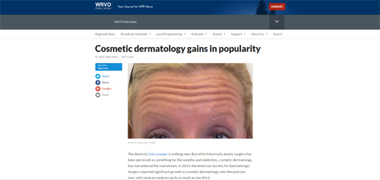 Cosmetic dermatology gains in popularity