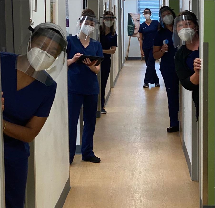 We're open and wearing personal protective gear!