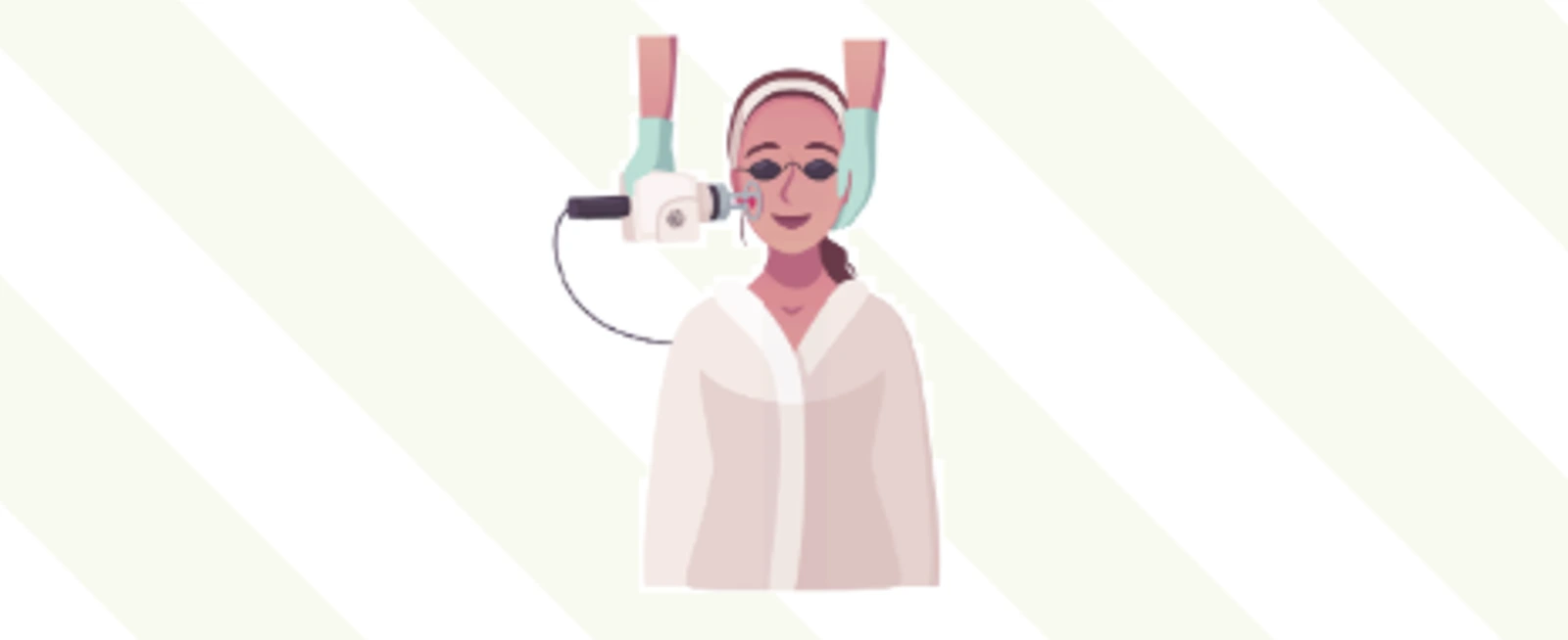 patient undergoing nonablative fractional laser